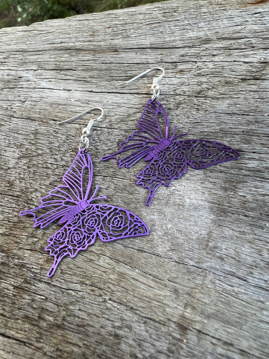 Prue Butterfly Filigree Earrings