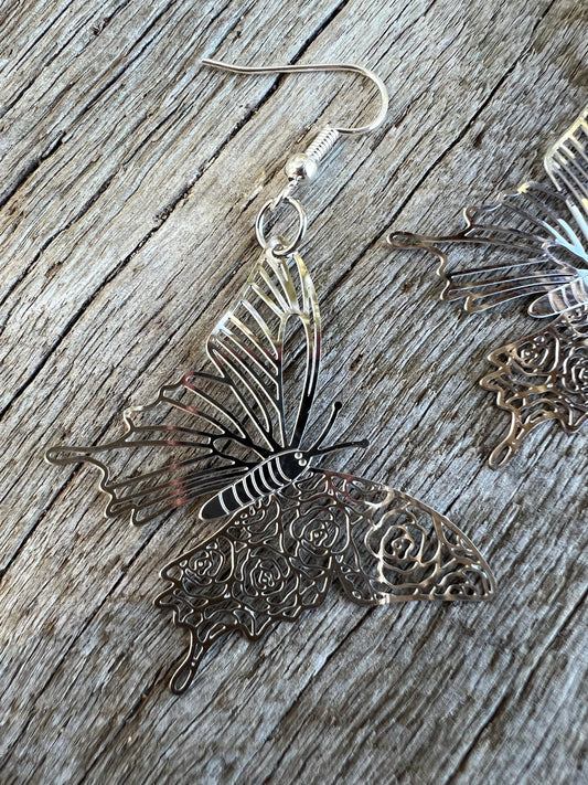 Silvy Butterfly Filigree Earrings