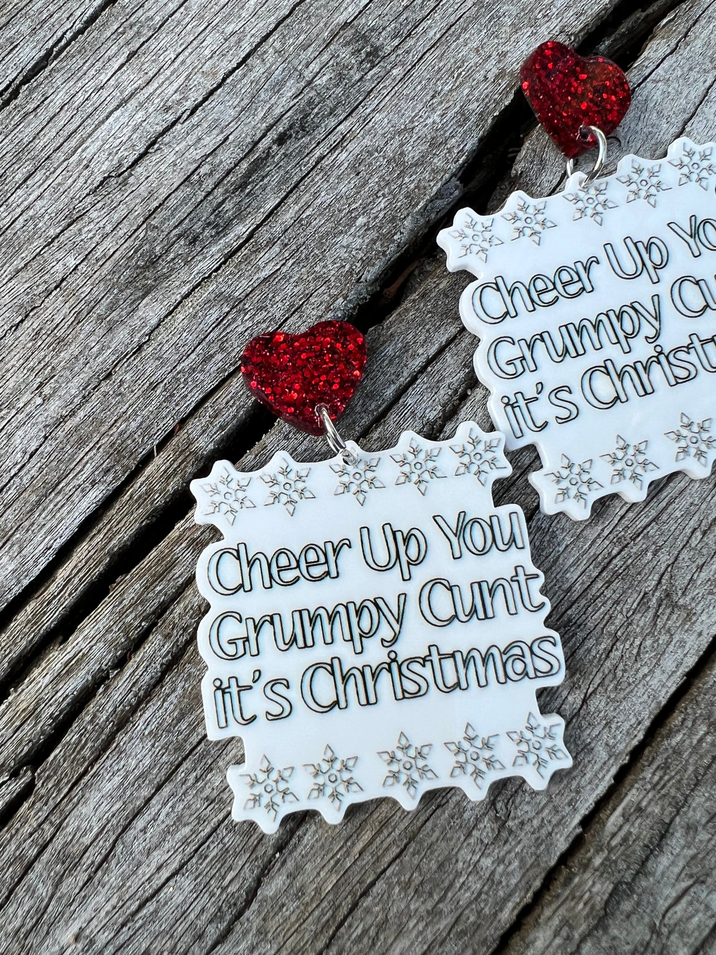 Naughty Christmas Earrings 😊
