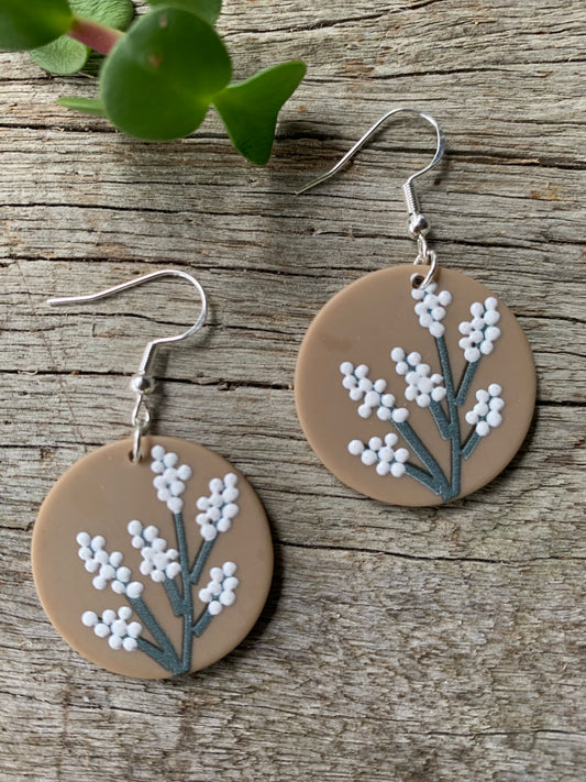 White Desert Earrings