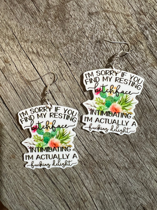 Resting Bit@hface Earrings