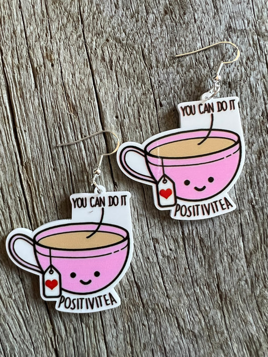 Positivitea Resin Earrings