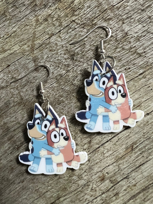 B L U E Y 2 Dangle Earrings