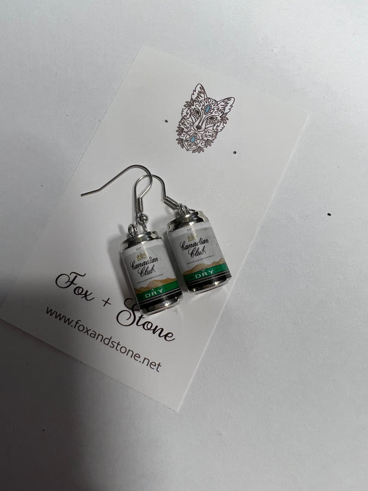 Canadian Club Cans Earrings