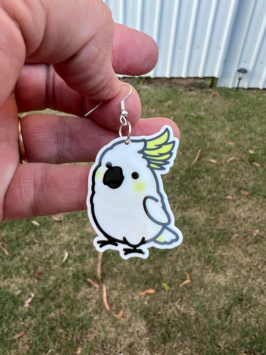 Baby Cockatoo Earrings