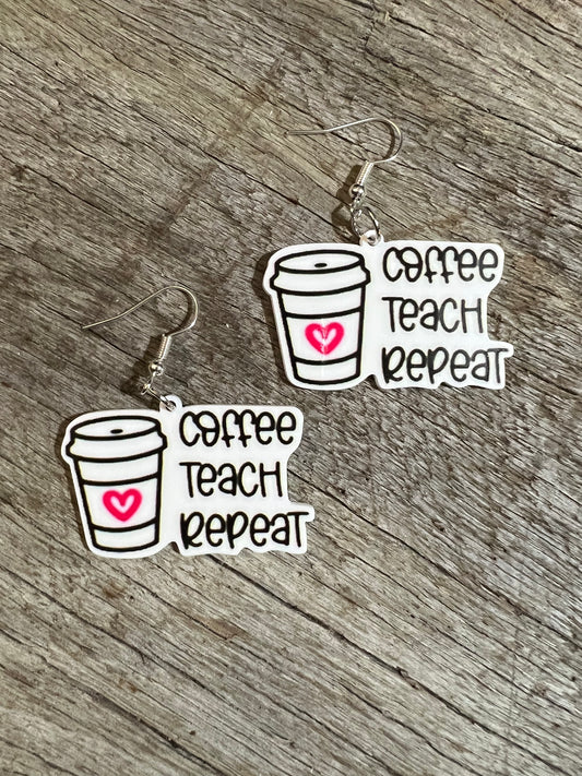 Coffee and Teach Earrings