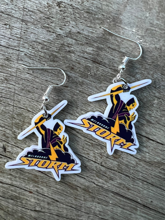 Melbourne Storm Earrings