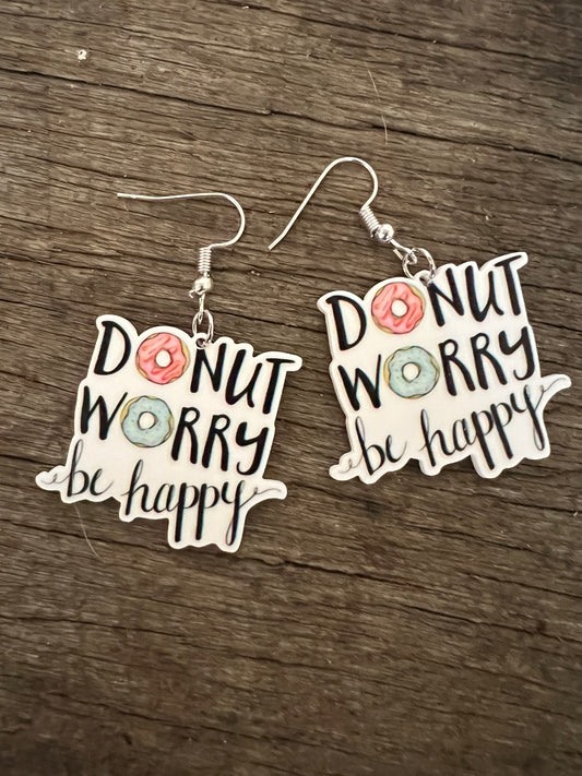 Donut Worry Earrings