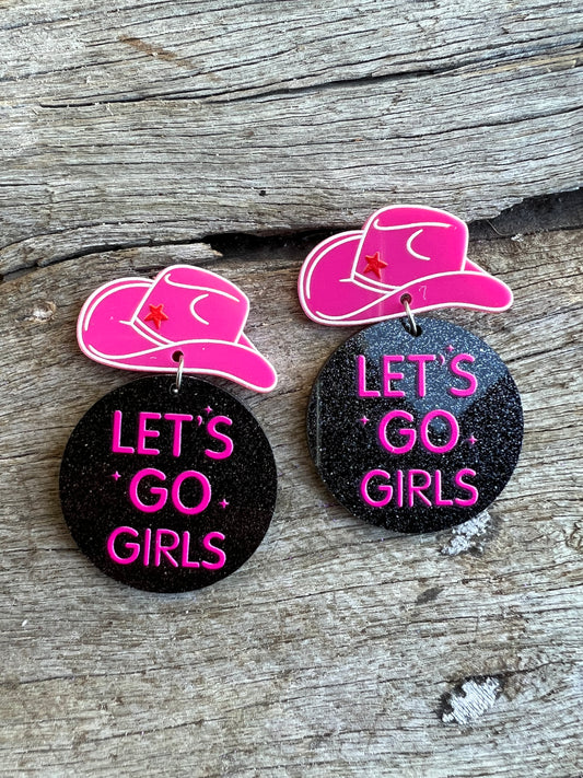 Let’s Go Girls Cowboy Earrings