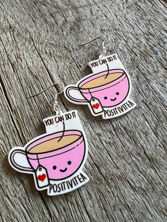 Positivitea Resin Earrings