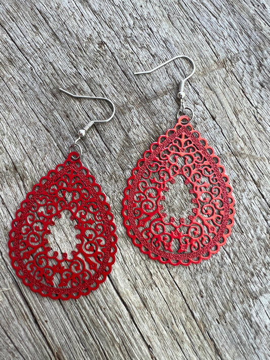 Rich Red Frankie Filigree