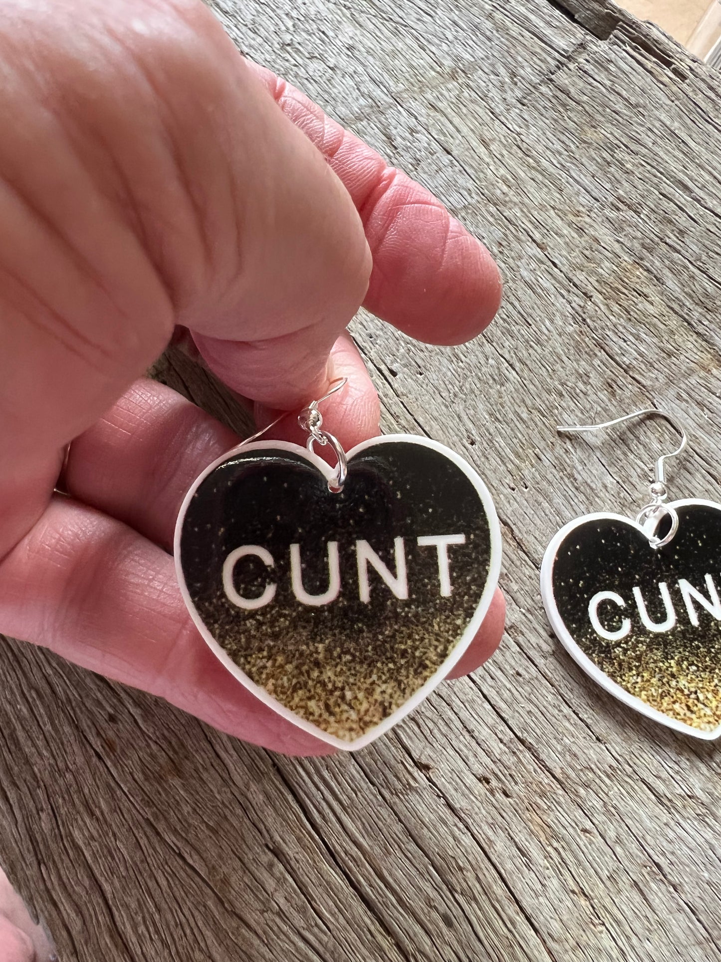 Naughty Word Earrings 😊