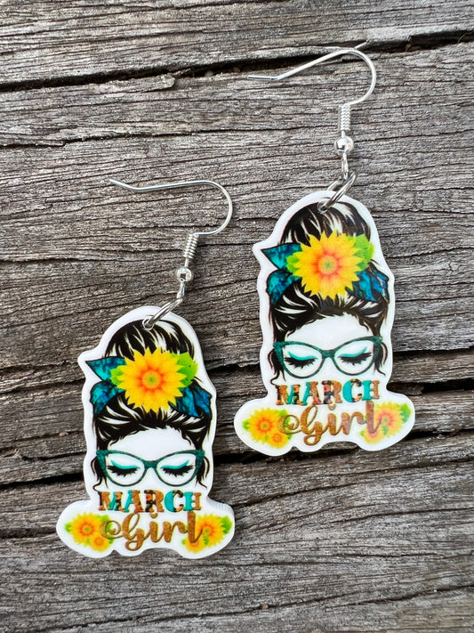 March Girl Earrings