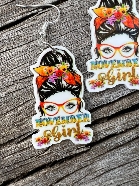 November Girl Earrings