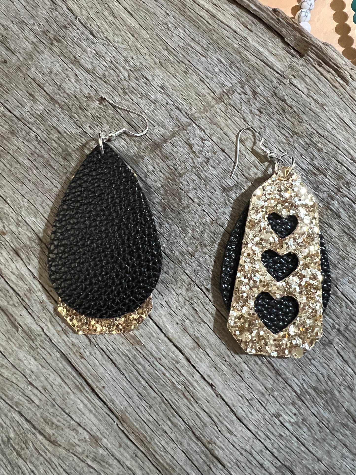 Sparkled Gold Vegan Earrings