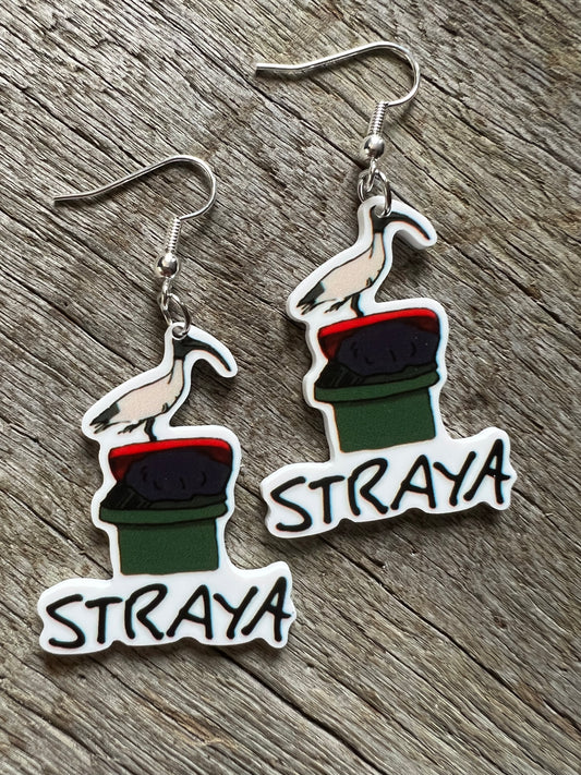 Ibis Bin Chicken Aussie Earrings