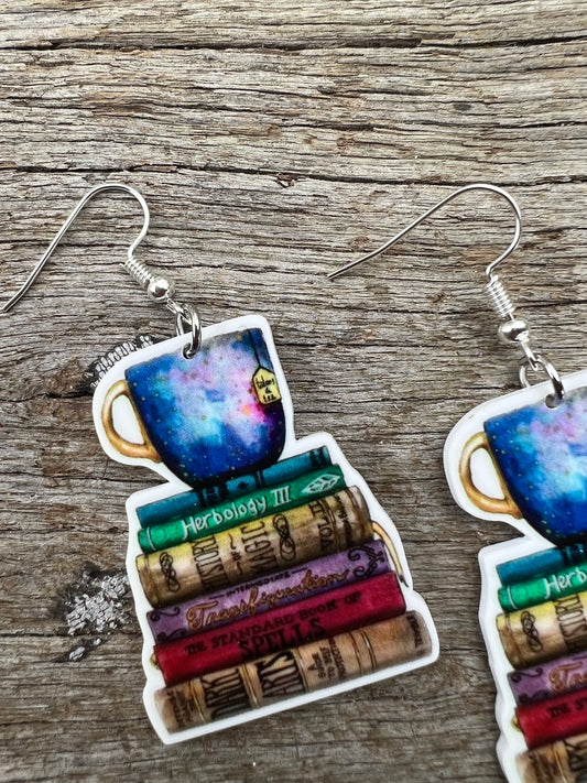 Books and Spells Earrings