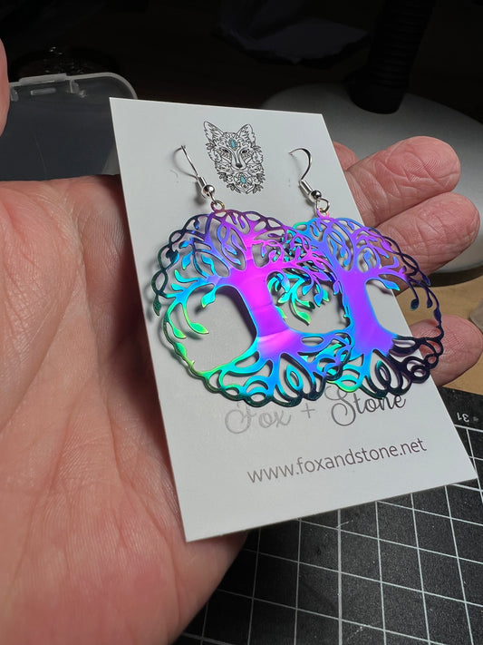 Iridescent Tree of Life Filigree