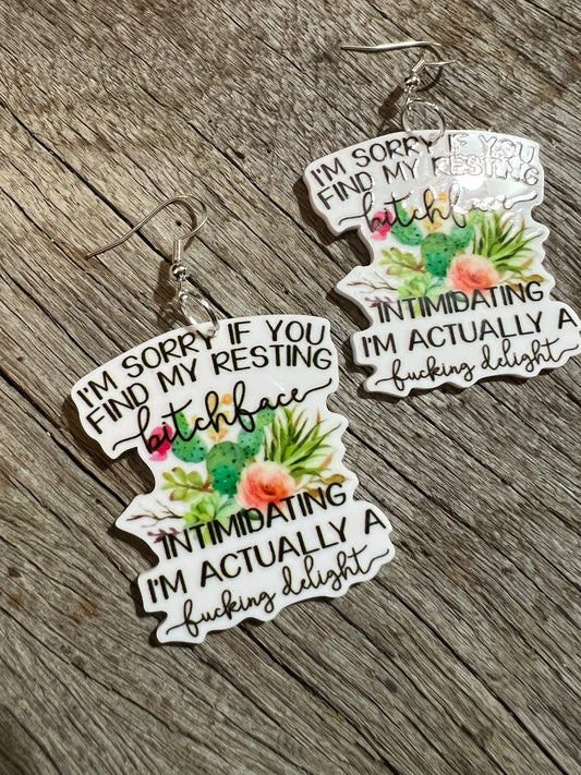 Resting Bit@hface Earrings