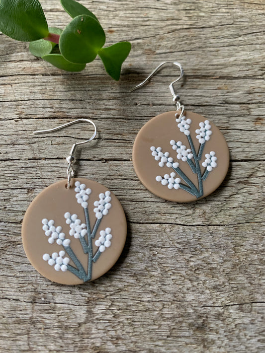 White Desert Earrings