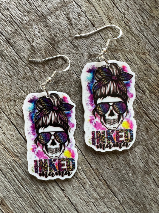 Inked Mama Paint Splash Earrings