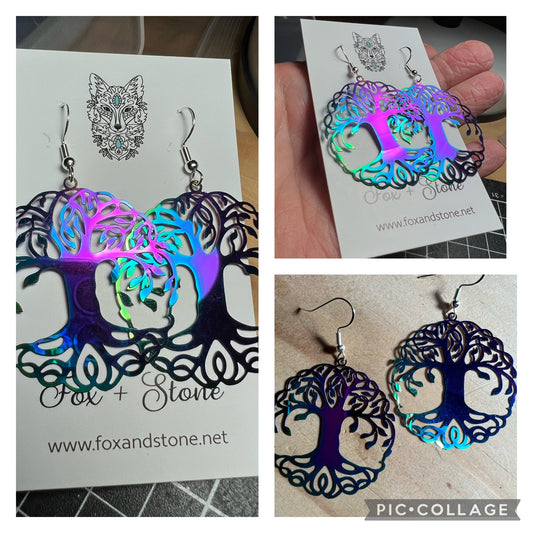 Iridescent Tree of Life Filigree