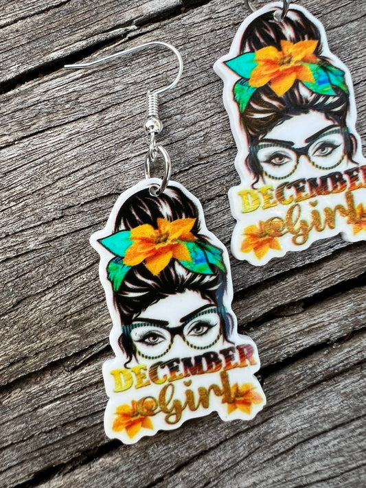 December Girl Earrings