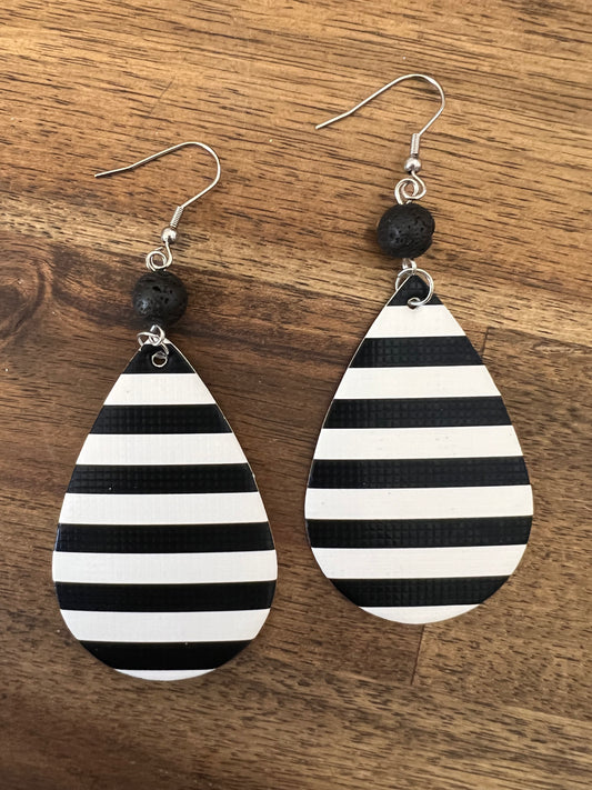 Lava Vegan Leather Earrings