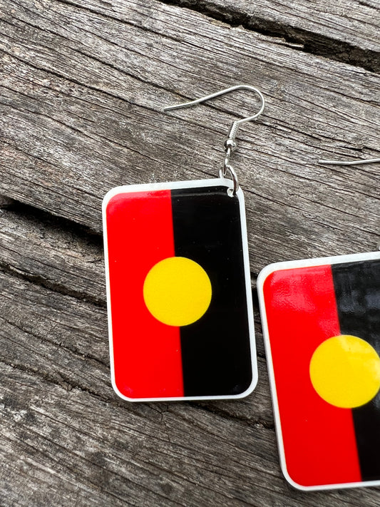 Indigenous Flag Earrings