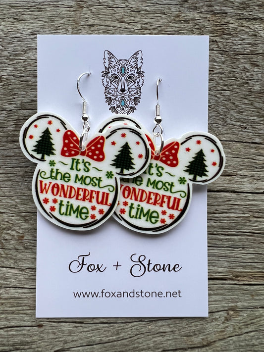 Minnie Beautiful Christmas Earrings