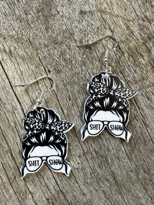 Mumlife Shit Show Earrings