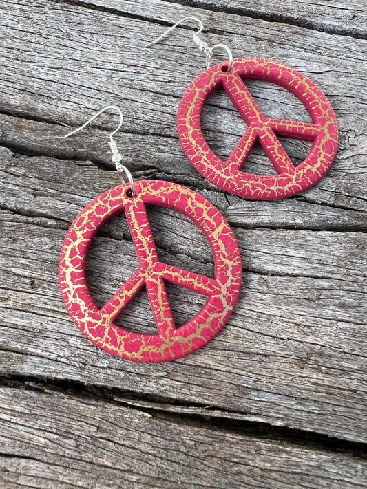 Peace Symbol Earrings
