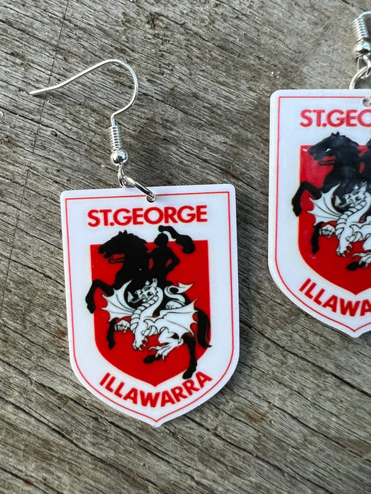 St George Dragons Earrings