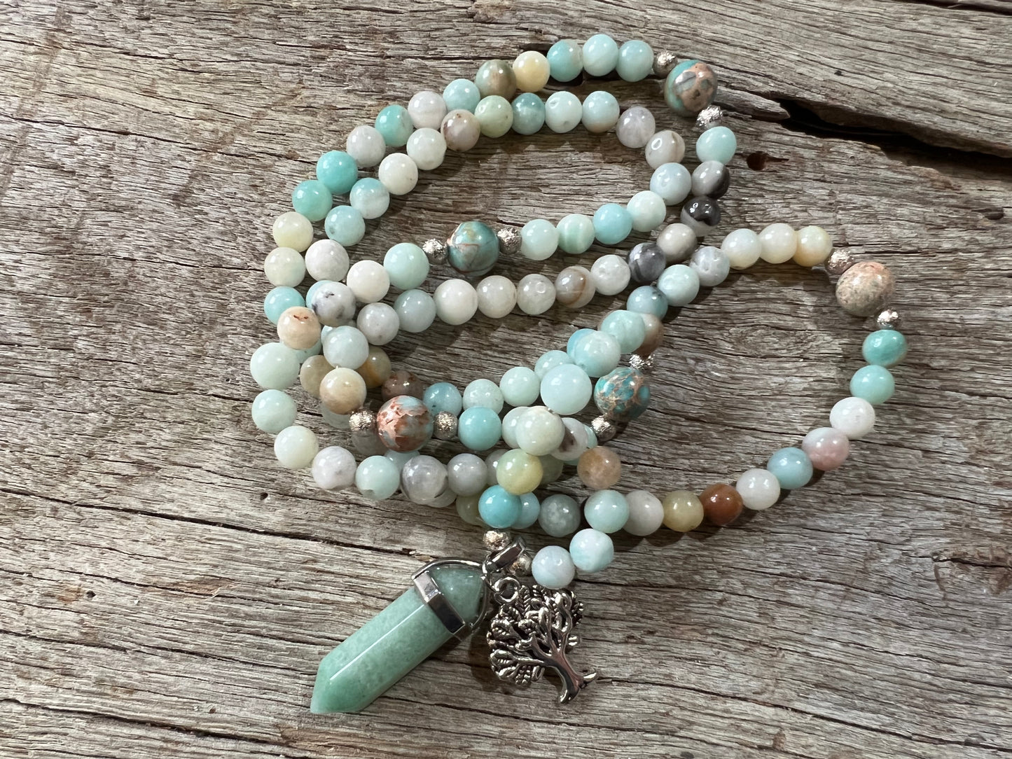 Amazonite 6mm Mala Beads