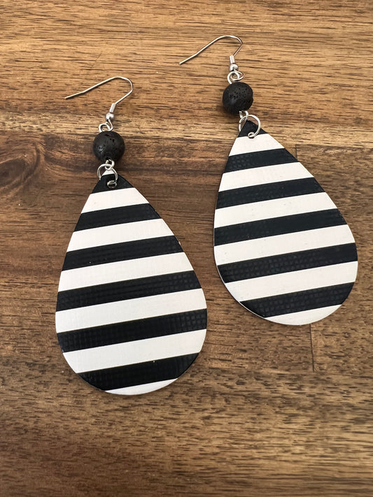 Lava Vegan Leather Earrings