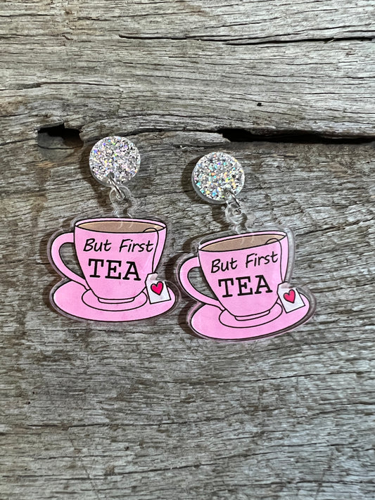 But First Tea Earrings