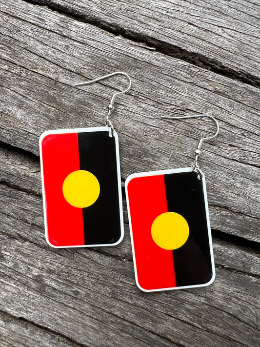 Indigenous Flag Earrings