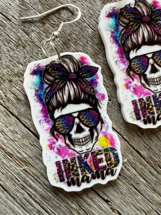 Inked Mama Paint Splash Earrings