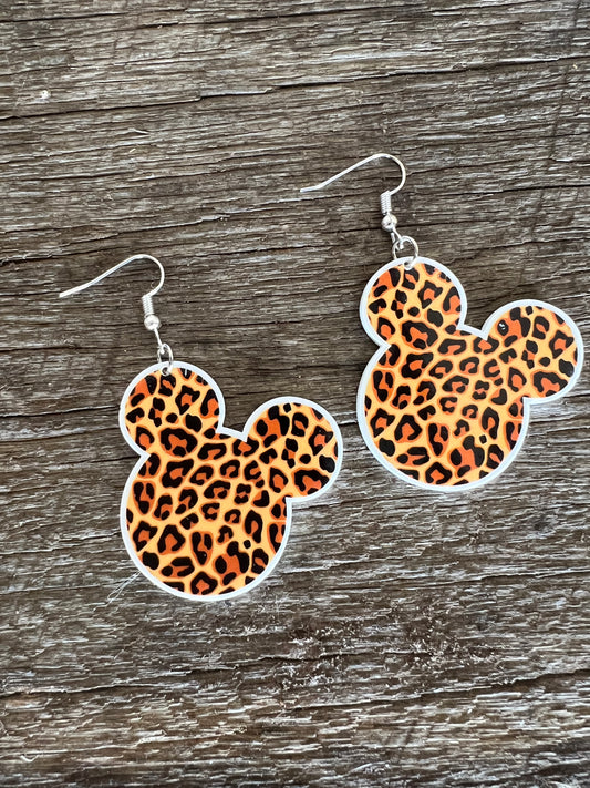 Leopard Mouse Earrings