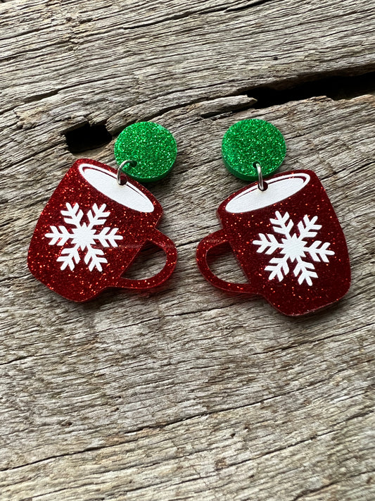 Christmas Hot Drink Earrings