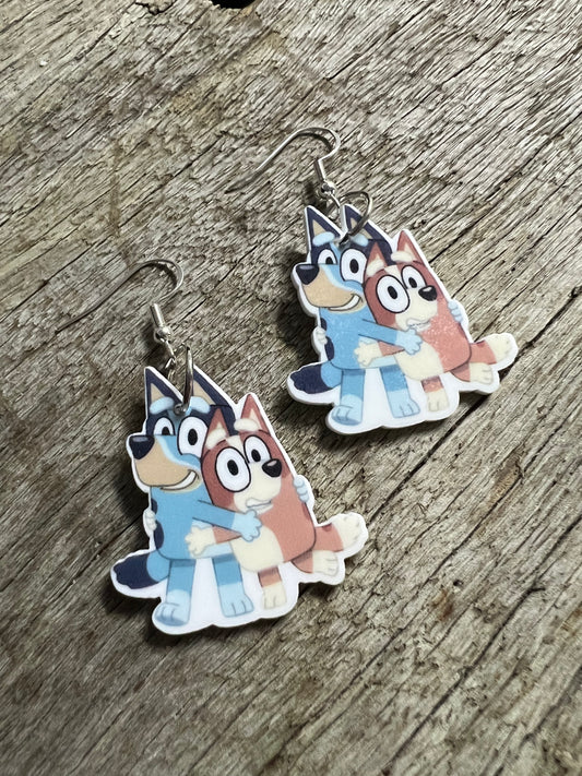 B L U E Y 2 Dangle Earrings