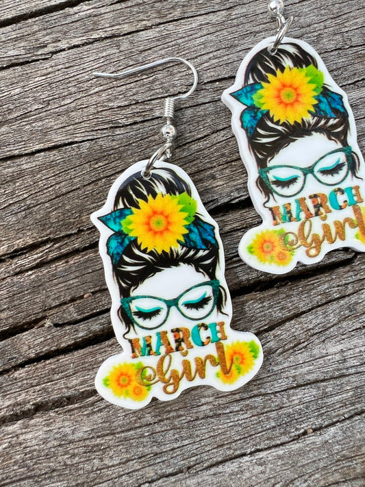 March Girl Earrings