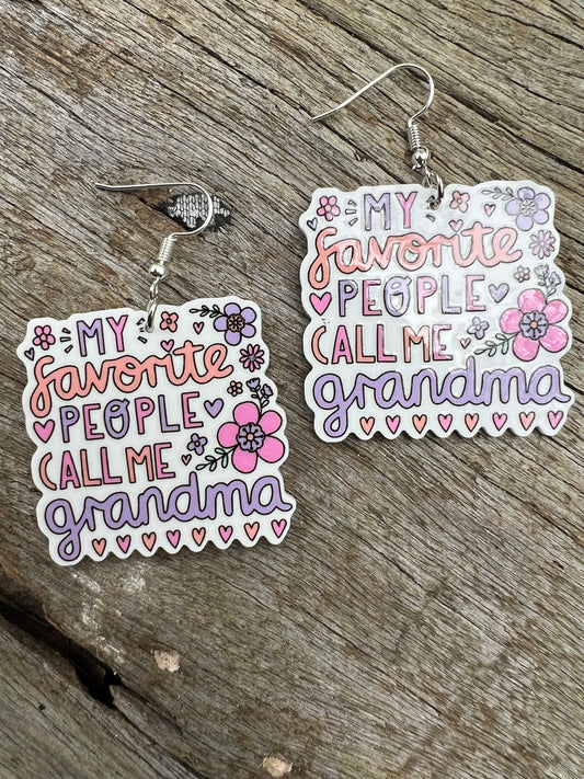 Grandma Love Earrings