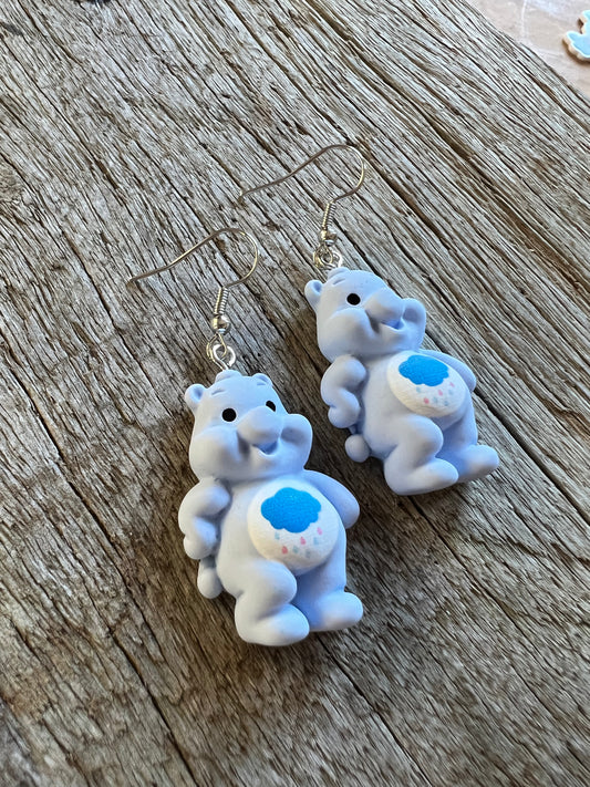 Baby Blue Bear Earrings