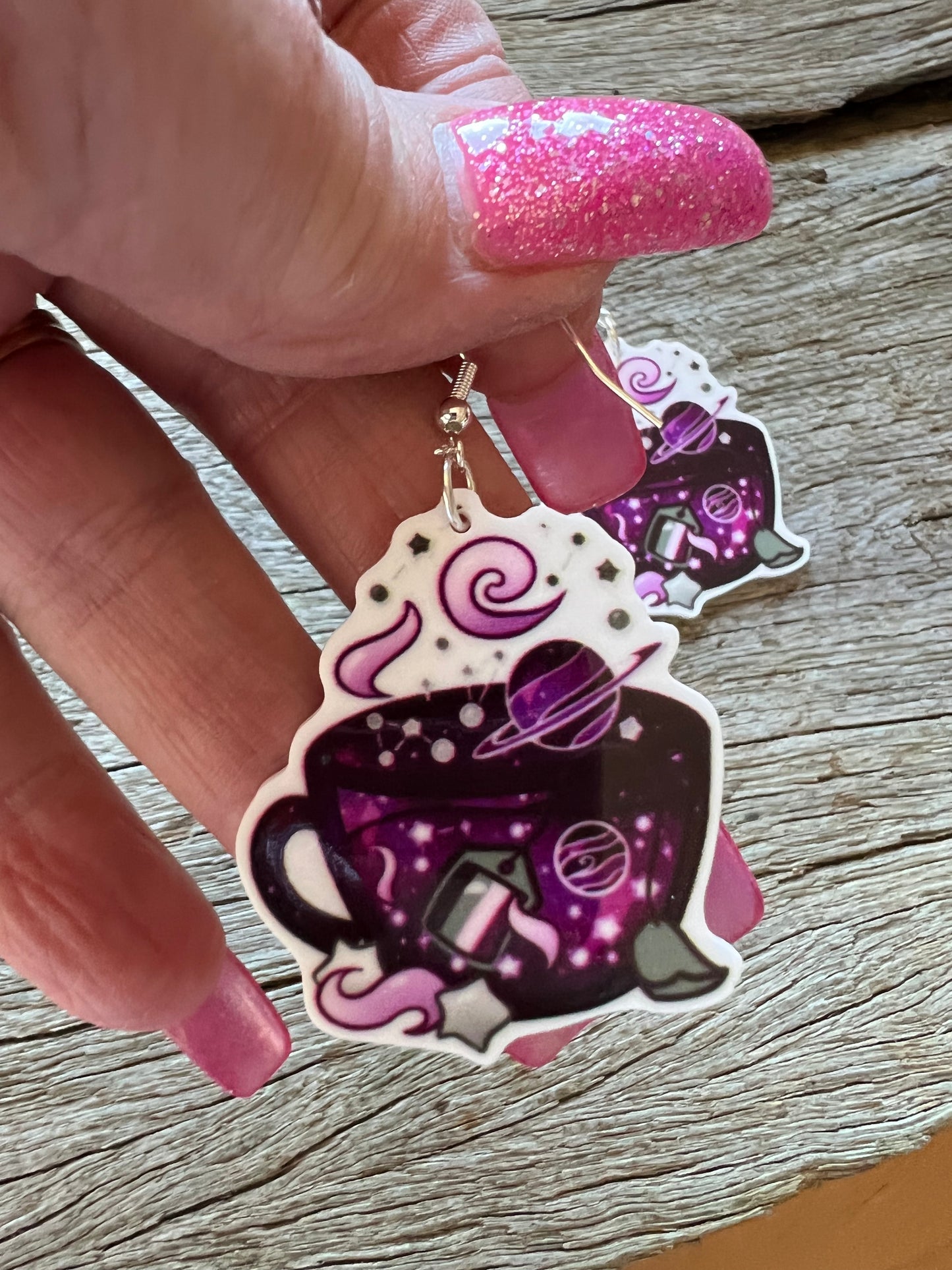 Cauldron Cuppa Magic Earrings
