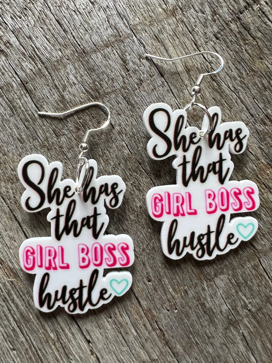 Girl Boss Hustle Earrings