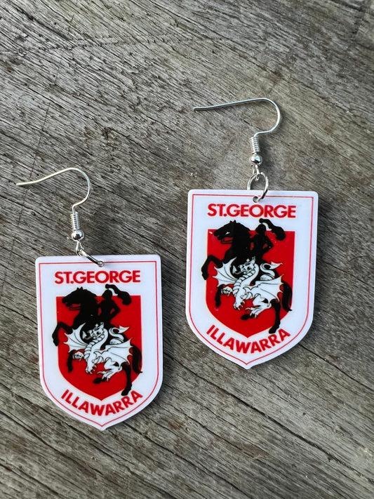 St George Dragons Earrings
