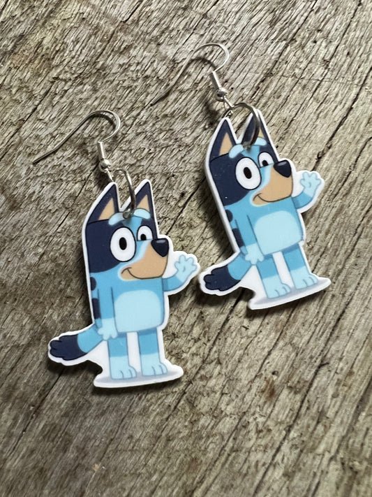 B L U E Y 1 Dangle Earrings