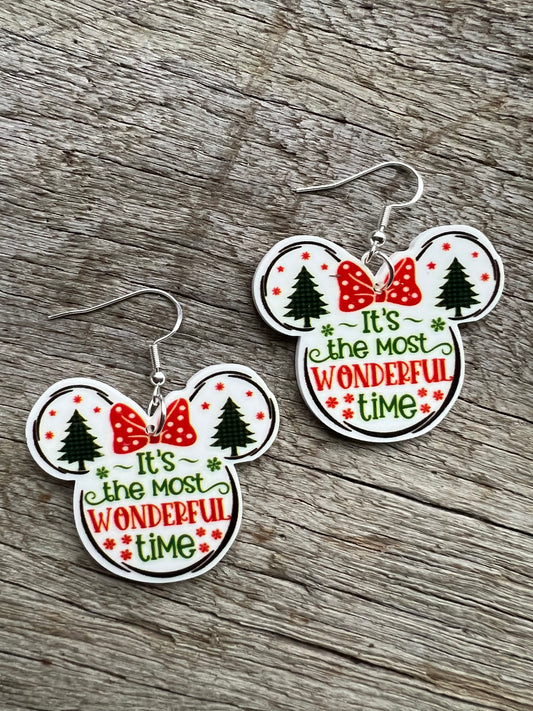 Minnie Beautiful Christmas Earrings